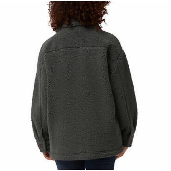 🌸 32 degrees Sherpa cozy shirt jacket wear oversized - Picture 9 of 14